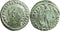 Silvered Ancient Roman coin of the Emperor Maximinus II minted in Heraclea