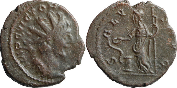 Ancient Roman coin of the Emperor Victorinus as Augustus - SALVS AVG - Gallic Usurper