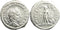 EF Ancient Roman silver denarius of Caracalla as Augustus minted in Rome in 215 AD
