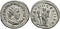 EF Ancient Roman silver coin of the Emperor Philip I minted in Rome in 247 AD