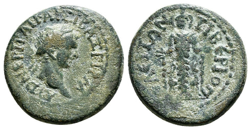 Ancient Roman Provincial Coin of the Emperor Trajan minted in Tiberiopolis, Phrygia