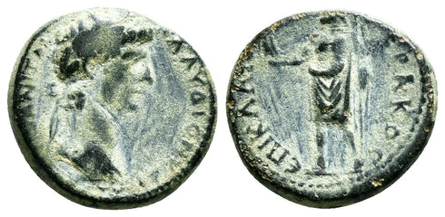 Ancient Roman Provincial coin of Claudius I 41-54 AD minted in Aezanis, Phrygia