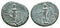 Ancient Roman coin of the Emperor Caligula 37-41 AD minted in Aezanis, Phrygia