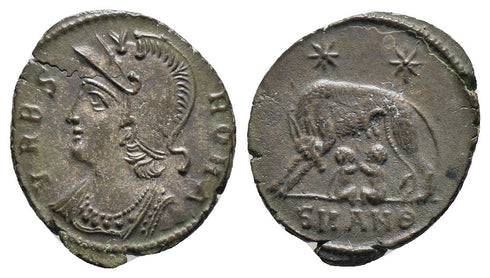Ancient Roman coin - Commemorative Coin minted in Antioch - Wolf and Twins