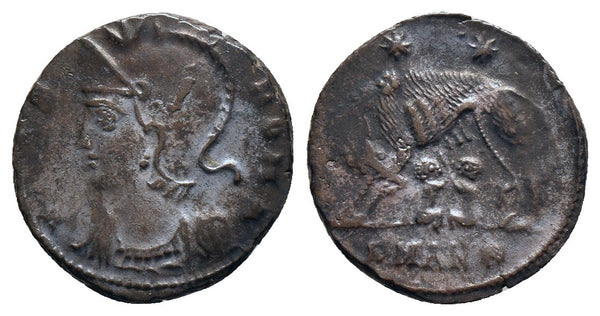 Ancient Roman coin - Commemorative Coin minted in Antioch - Wolf and Twins