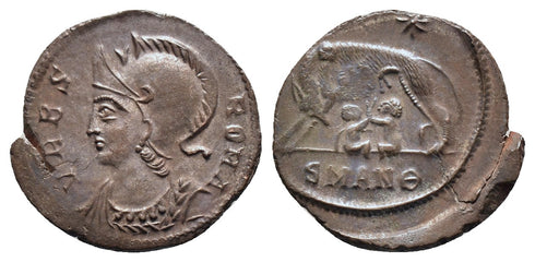 Ancient Roman coin - Commemorative Coin minted in Antioch - Wolf and Twins