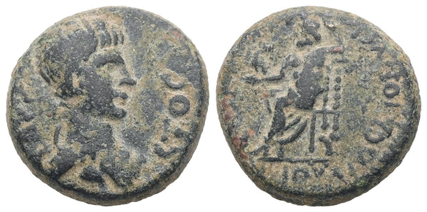 Ancient Roman Provincial coin of the Emperor Nero minted in Sebaste, Phrygia