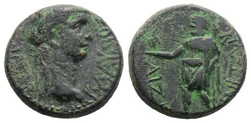 Ancient Roman Provincial coin of Claudius I 41-54 AD minted in Aezanis, Phrygia