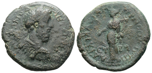 Huge Ancient Roman Provincial coin of the Emperor Commodus with Tyche minted in Amasia, Pontus