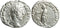 Ancient Roman silver denarius of the Emperor Commodus minted in Rome