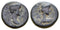 Ancient Roman coin of the Emperor Caligula 37-41 AD minted in Aezanis, Phrygia