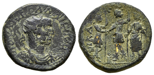 Ancient Roman Provincial coin of the Emperor Gallienus minted in Nicaea, Bithynia