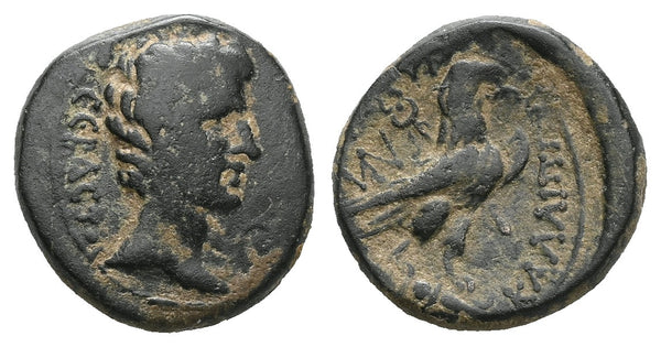 Ancient Roman Provincial coin of the Emperor Augustus 27 BC-14 AD minted in Amorium, Phrygia