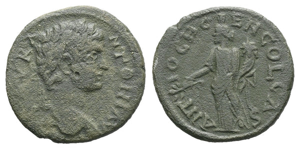 Ancient Roman Provincial Coin of the Emperor Caracalla minted in Antioch, Pisidia