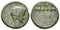 Ancient Roman Provincial coin of the Emperor Augustus with Gauis Caesar
