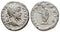 Ancient Roman silver denarius of the Emperor Septimius Severus