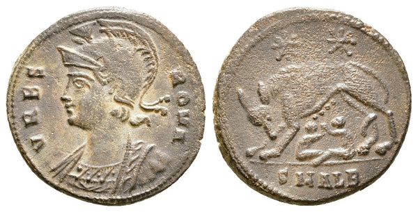 Ancient Roman coin - Commemorative Coin minted in Alexandria, Egypt - Wolf and Twins