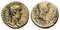Ancient Roman coin of Augustus 27 BC to 14 AD with the Thracian King Rhoemetalkes I