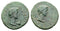 Ancient Roman coin of Augustus 27 BC to 14 AD with the Thracian King Rhoemetalkes I