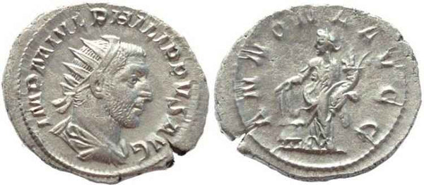Philip I AR silver antoninianus - ANNONA AVGG