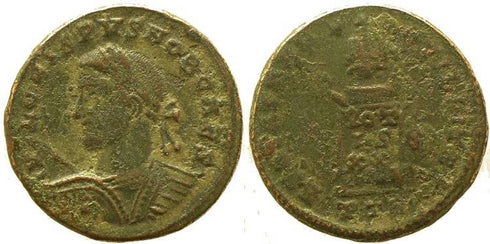 Crispus Ae follis Treveri mint
