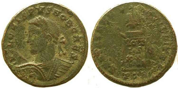Crispus Ae follis Treveri mint