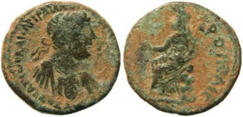 Hadrian, Petra, Arabia AE24