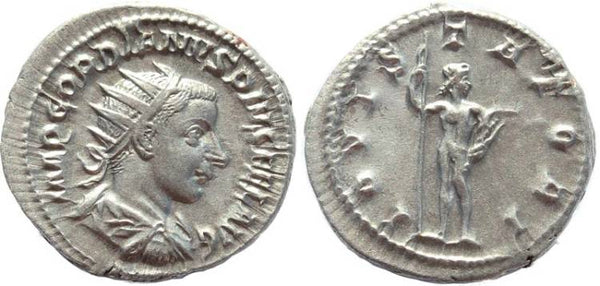 Gordian III 238-244AD silver antoninianus - IOVI STATORI