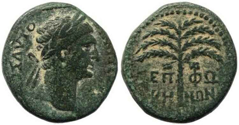 Roman coin of Trajan - Judaea, Sepphoris- beautiful desert patina