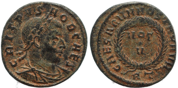 Roman coin of Crispus - CAESARVM NOSTRORVM - VOT V - Rome
