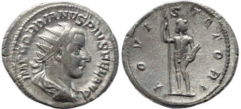 Gordian III 238-244AD silver antoninianus - IOVI STATORI