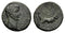 Ancient Roman Provincial coin of the Emperor Tiberius minted in Alexandria, Troas