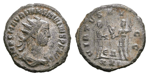 Ancient Roman silvered coin of the Emperor Numerian as Augustus minted in Antioch