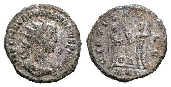 Ancient Roman silvered coin of the Emperor Numerian as Augustus minted in Antioch