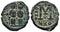 Ancient Byzantine coin of Justin II & Sophia AE follis - Minted in Nicomedia