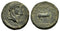 Ancient Roman Provincial coin of Claudius I and Agrippina II minted in Ephesus, Ionia
