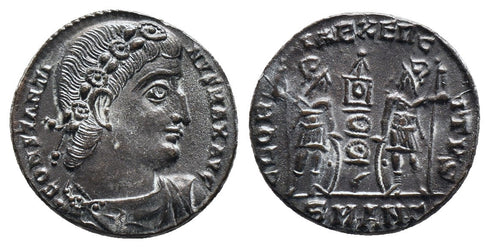 EF Ancient Roman coin of Constantine I The Great minted in Antioch - fully silvered