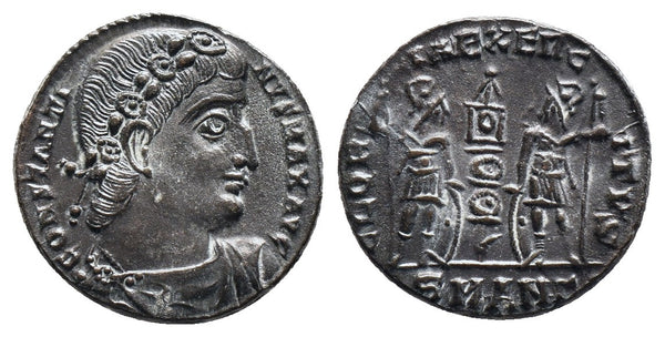 EF Ancient Roman coin of Constantine I The Great minted in Antioch - fully silvered