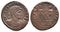 Ancient Roman coin of Constantine II minted in Alexandria, Egypt - GLORIA EXERCITVS