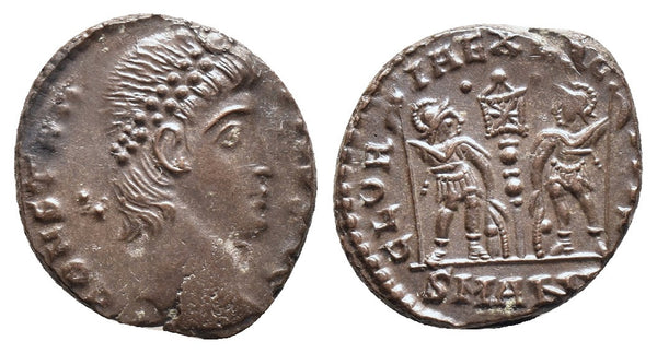 Ancient Roman coin of the Emperor Constantius II as Augustus minted in Antioch