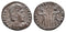 Silvered Ancient Roman coin of the Emperor Constantius II as Augustus minted in Antioch
