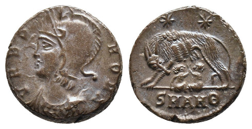 Ancient Roman coin - Commemorative Coin minted in Antioch - Wolf and Twins