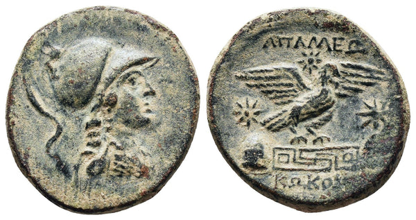 Ancient Greek coin from Apameia, Phrygia circa 88-40 BC struck under Kokos