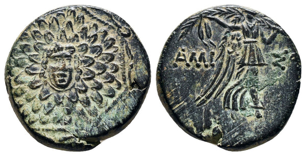 VF+ Ancient Greek coin from Pontos, Amisos circa 85-65 BC - Nike holding palm