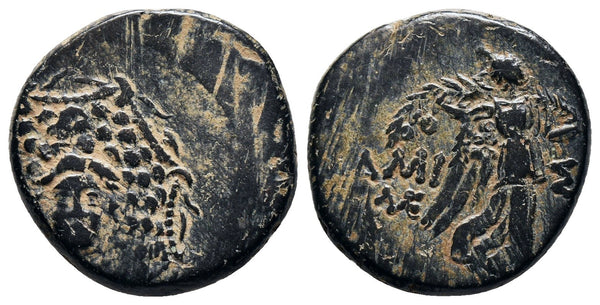 Ancient Greek coin from Pontos, Amisos circa 85-65 BC - Nike holding palm