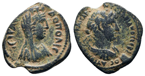 Ancient Roman Provincial coin of the Emperor Hadrian minted in Petra