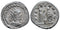 Ancient Roman silvered coin of the Emperor Gallienus as Augustus minted in Samosata