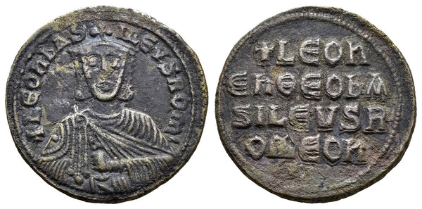 Ancient Byzantine coin of Leo VI The Wise minted in Constantinople