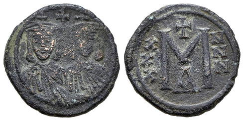 Ancient Byzantine coin of Nicephorus I with Stauracius 802-811 AD minted in Constantinople