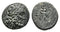 Ancient Greek coin minted in Pergamon, Mysia - Asklepios and a coiled serpent